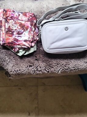 Lululemon Shorts x 2 + Crossbody Camera Bag
